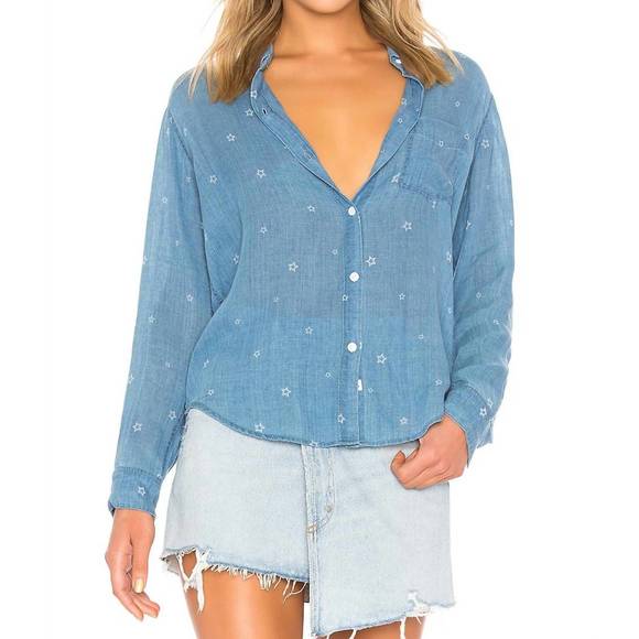 NEW RAILS ingrid top in indigo star
